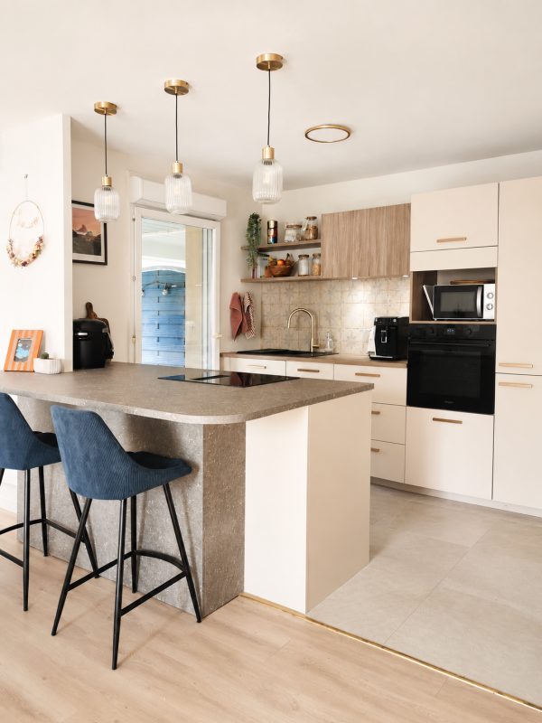 Rénovation d&rsquo;un appartement à Audenge : transformation d&rsquo;une pièce de vie de 35 m²